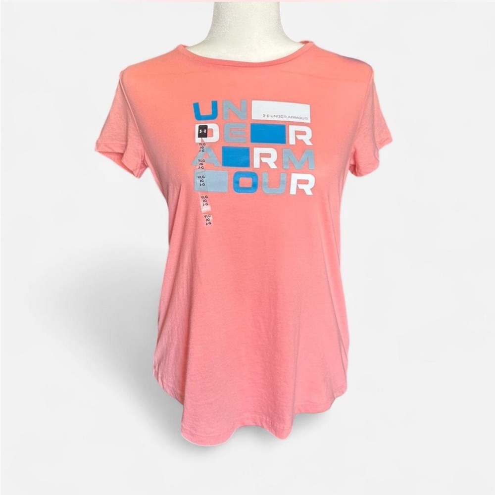 NWT Under Armour Coral Graphic Youth T-Shirt